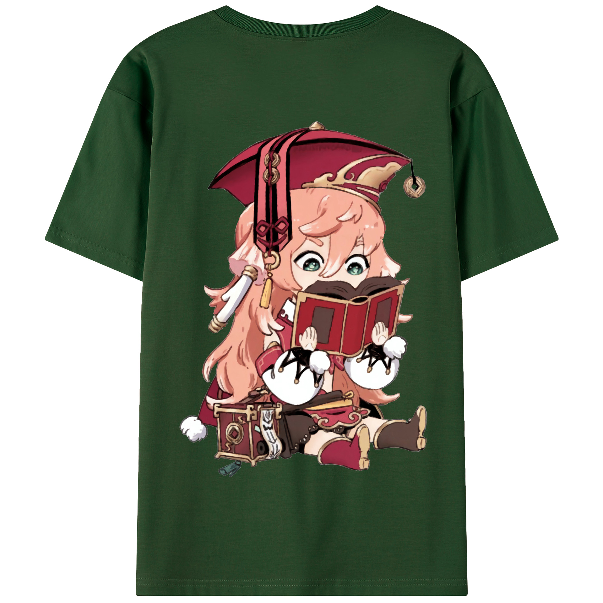 げんし神 ヤンフェイ genshin Yanfei 綿100％半袖Tシャツ（背面プリント）